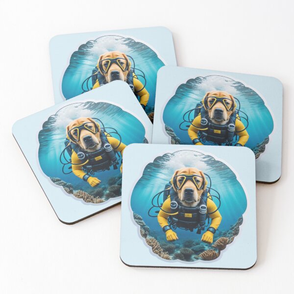 Item preview, Yellow labrador scuba diver designed and sold by WildStudiio.