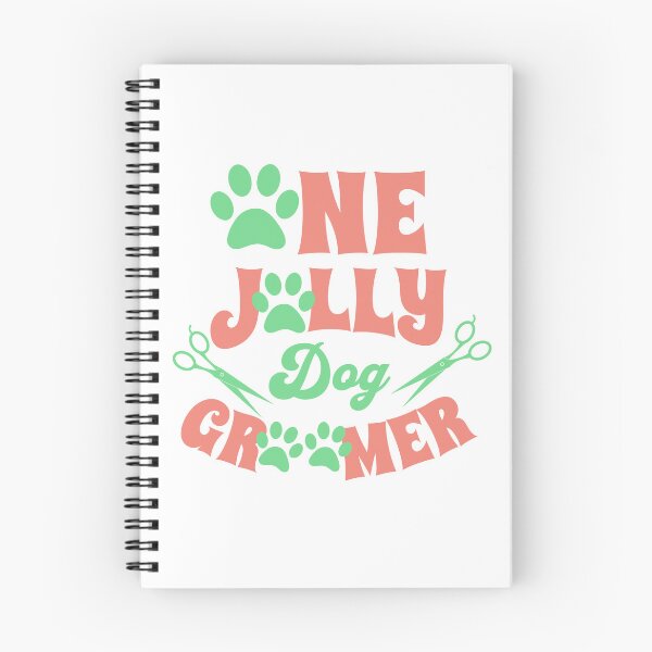 Item preview, One Jolly Dog Groomer Groovy Christmas Gift for Dog Lover designed and sold by PAWsitiveCurios.