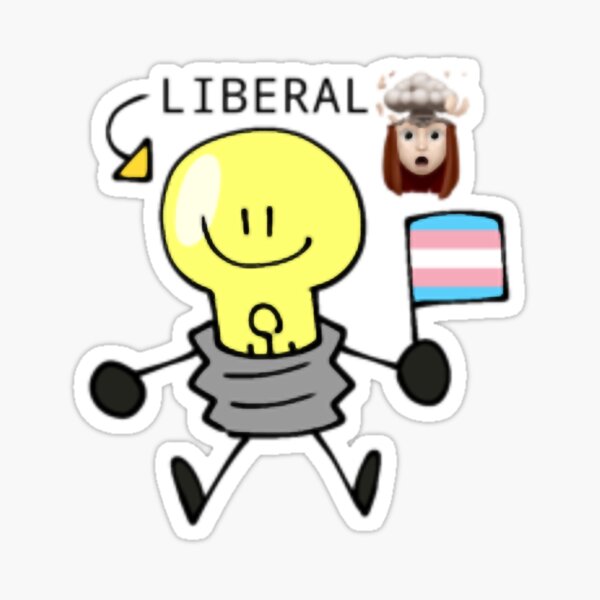 Item preview, liberal lightbulb inanimate insane  designed and sold by WonderVinyl.