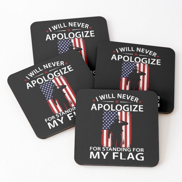 Item preview, I will never apologize for standing for my flag designed and sold by smallcatvn.