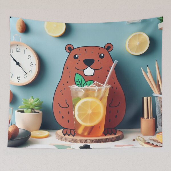 Item preview, Beaver Lemon Iced Tea, Social Practice art designed and sold by ComputerContent.