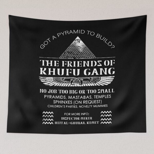 Item preview, FRIENDS OF KHUFU PYRAMID EGYPT WORKERS designed and sold by Madjack Tees Kiwi SuperStore.