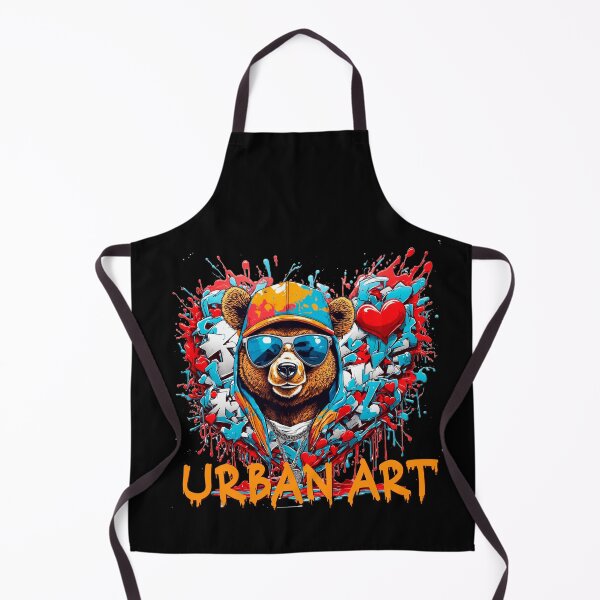 Item preview, Urban heart graffiti with bear designed and sold by PETS ABC.