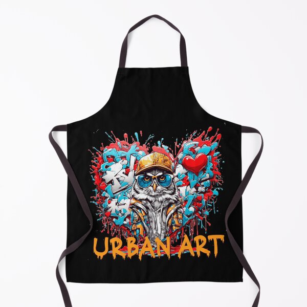 Item preview, Urban heart graffiti with owl designed and sold by PETS ABC.