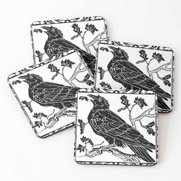 Item preview, Art Nouveau Raven Illustration designed and sold by WildComfrey.