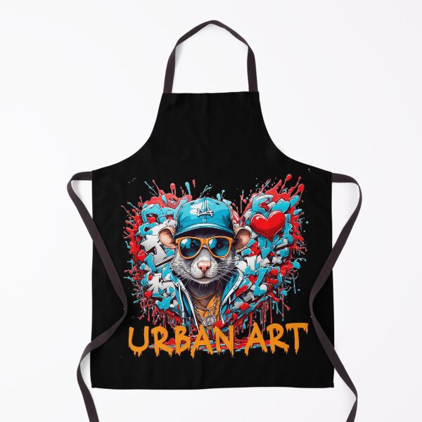 Item preview, Urban heart graffiti with rat designed and sold by PETS ABC.