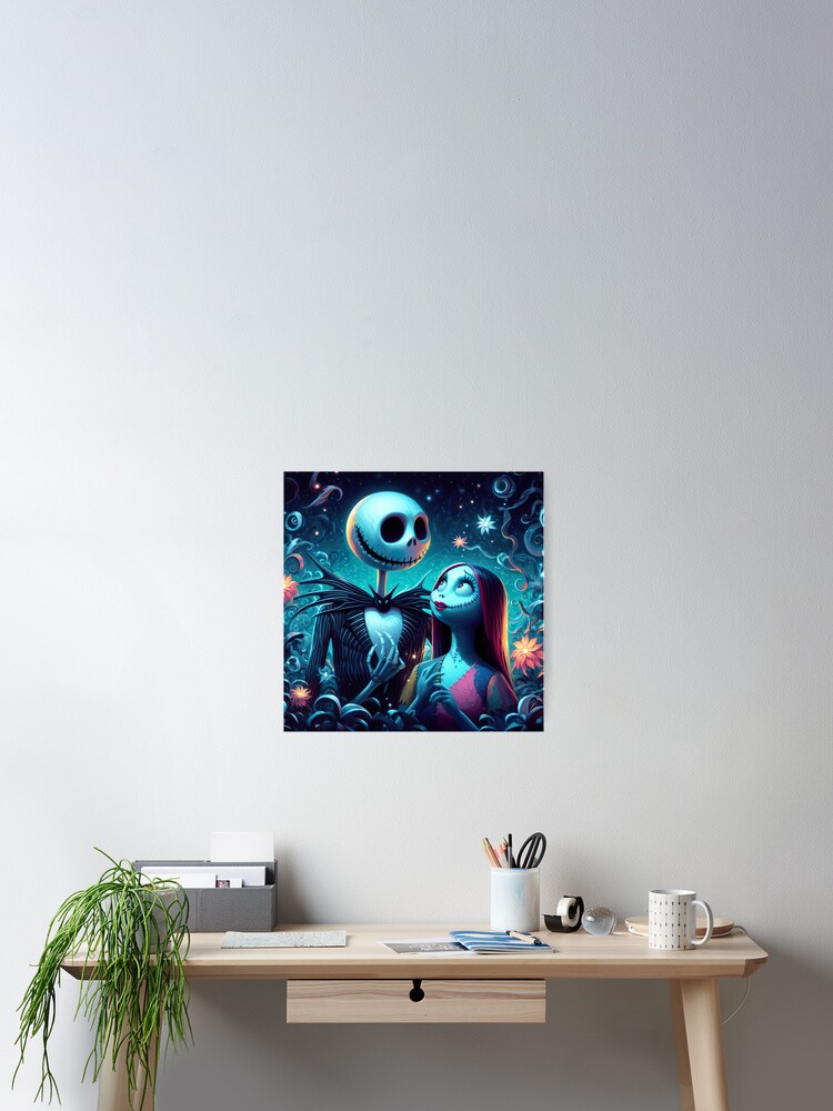 nightmare before christmas jack and sally Poster