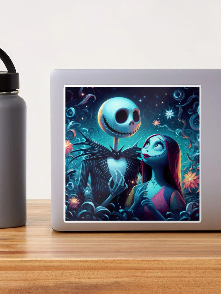 Autocollant Décalcomanie Cauchemar Avant Noël Jack Et Sally - Neuf Vinyl WallPressions
