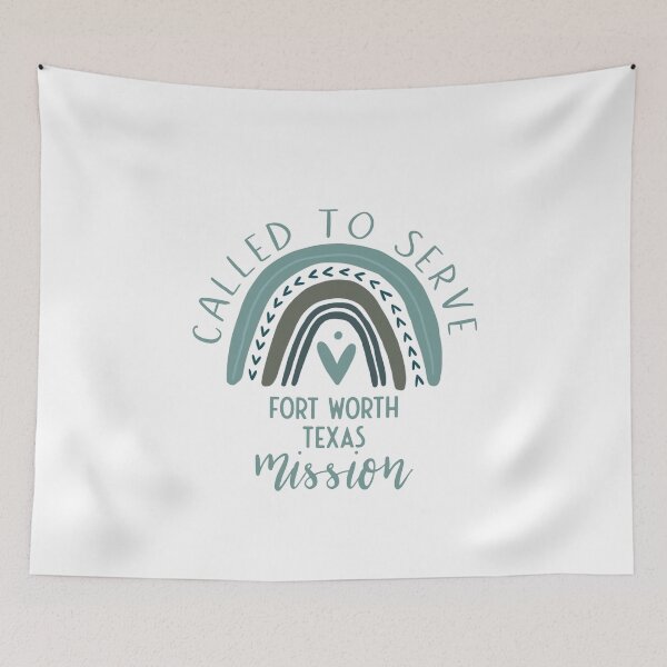 Item preview, Called to Serve - Fort Worth Texas - Boho Rainbow Missionary Gift designed and sold by brizodesign.