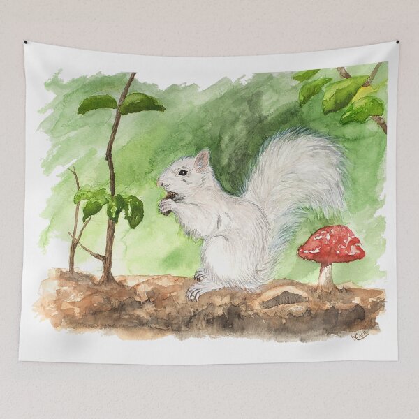 Item preview, White Squirrel of Olney designed and sold by KelsImpressions.