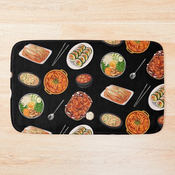Item preview, Korean Food Set - K Food - Kimchi, Bibimbap, Tteokbokki, Korean Fried Chicken designed and sold by patternjp.