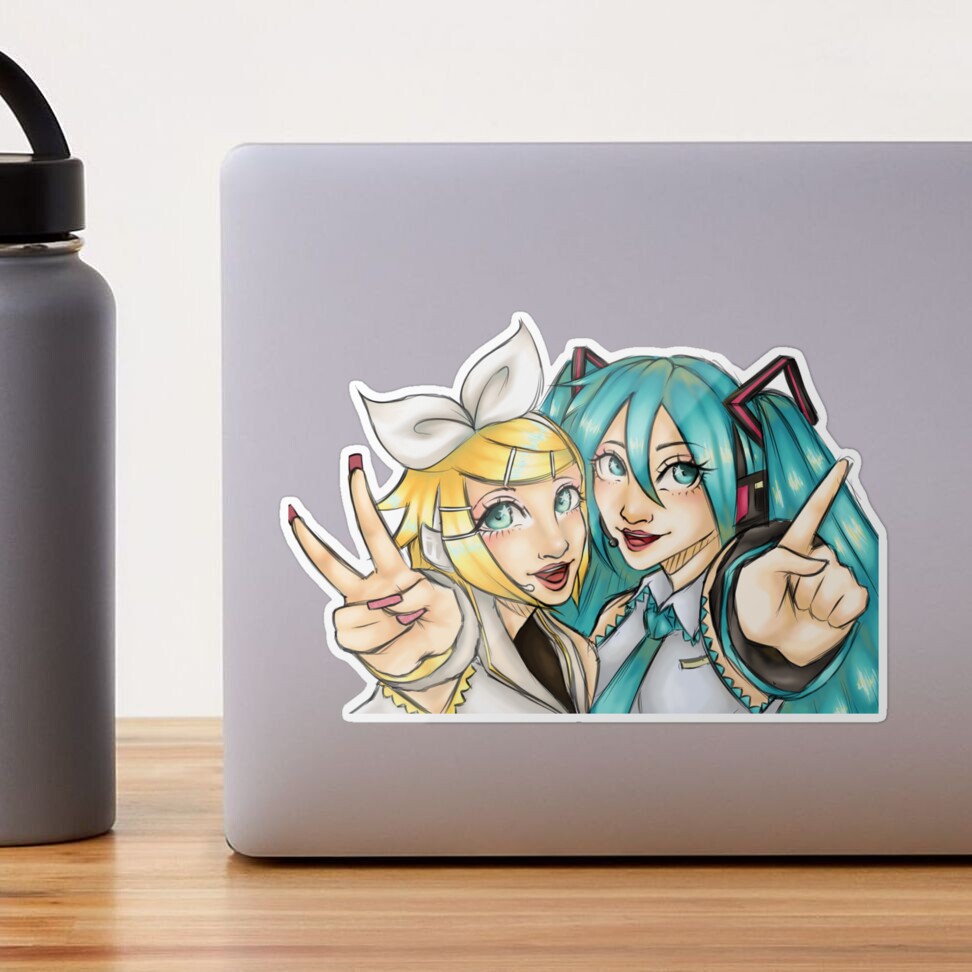 47428977 Rin And Miku Stickers for Sale