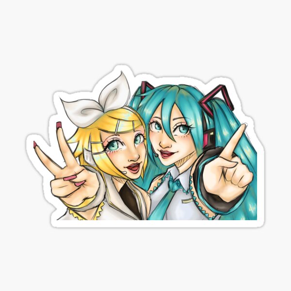 47428977 Rin And Miku Stickers for Sale