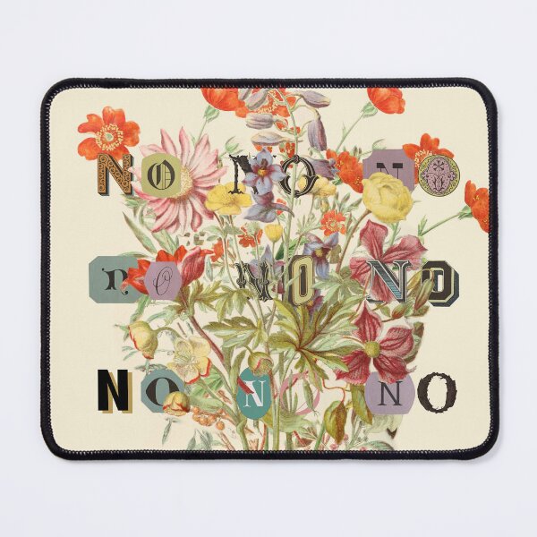 Item preview, a soft and floral "no" designed and sold by Sarah Rosie Studios.