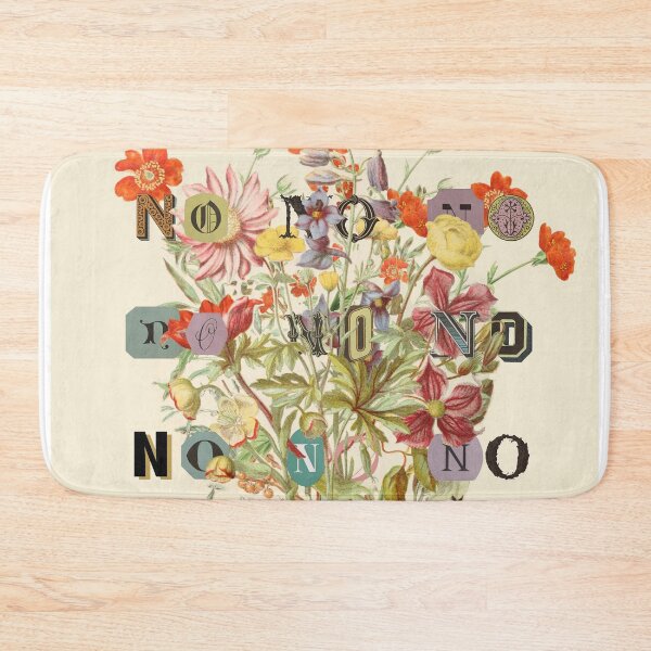 Item preview, a soft and floral "no" designed and sold by Sarah Rosie Studios.