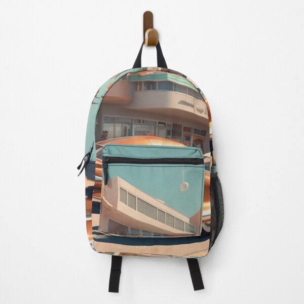 Item preview, A Retro-Futuristic Image Of A Califonia Beach City designed and sold by MusicalArtisty.