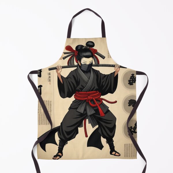 Item preview, Vintage ninja infographic designed and sold by Roxburylane.