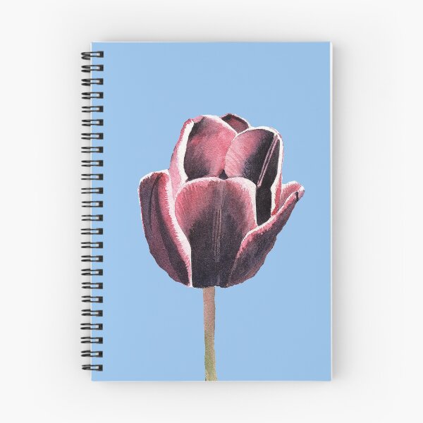Artikelvorschau, Rot Violete Tulpe in Aquarellfarben entworfen und verkauft von Sandra Connelly.