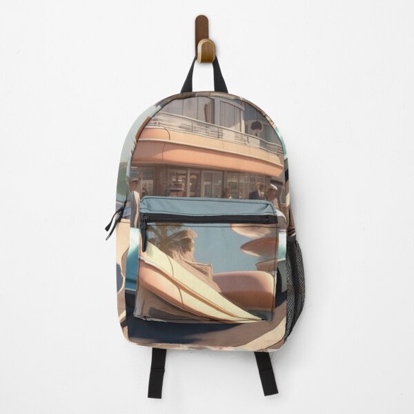 Item preview, A Retro-Futuristic Image Of A Califonia Beach City designed and sold by MusicalArtisty.