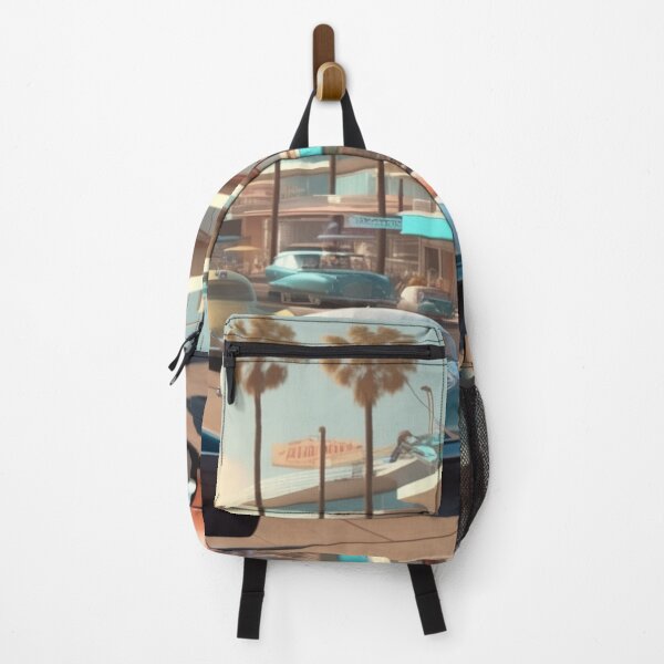 Item preview, A Retro-Futuristic Image Of A Califonia Beach City designed and sold by MusicalArtisty.