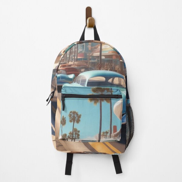 Item preview, A Retro-Futuristic Image Of A Califonia Beach City designed and sold by MusicalArtisty.