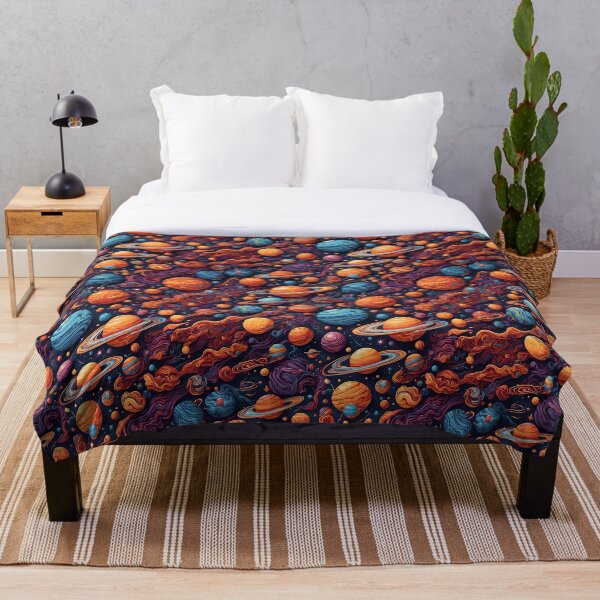 Aperçu de l'œuvre Modèle coloré de l’espace extra-atmosphérique créée et vendue par Patternliss.