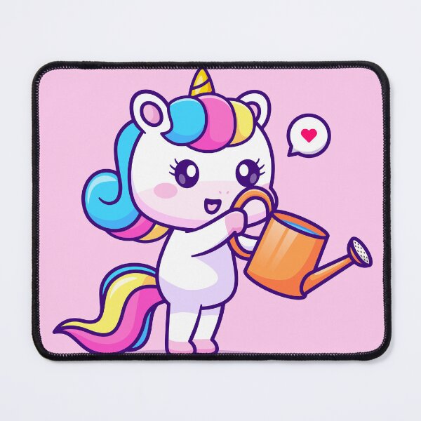 Item preview, Cute Unicorn Watering Plant Cartoon Vector Icon designed and sold by hjian8219.