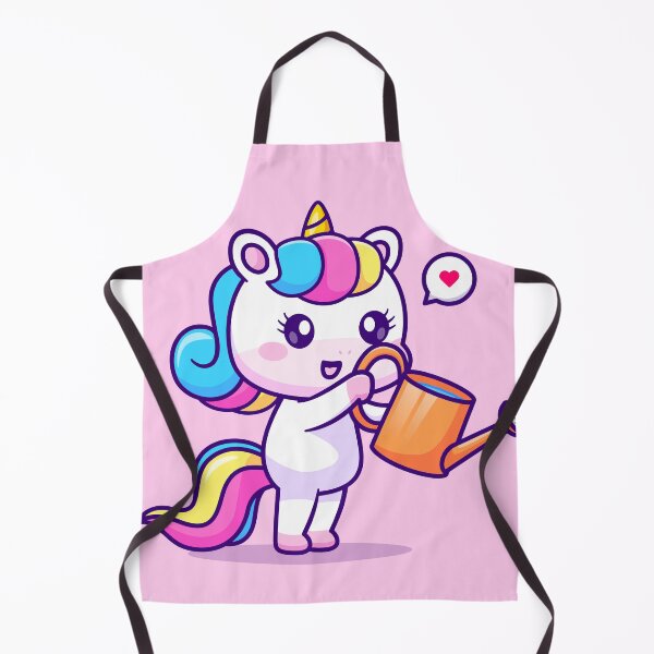 Item preview, Cute Unicorn Watering Plant Cartoon Vector Icon designed and sold by hjian8219.