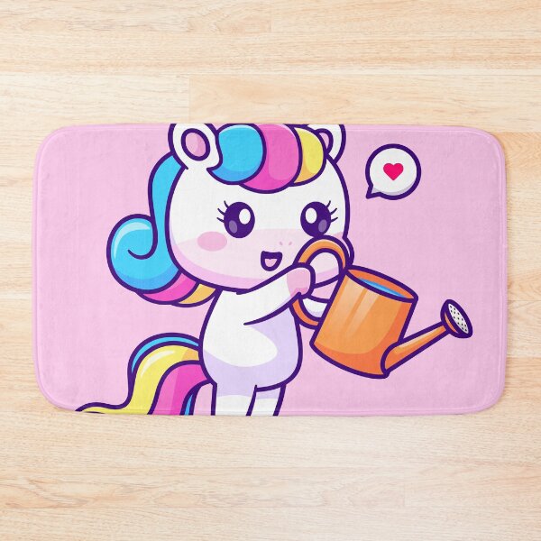 Item preview, Cute Unicorn Watering Plant Cartoon Vector Icon designed and sold by hjian8219.