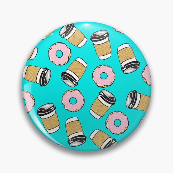 Artikelvorschau, Muster für Kaffee und Donuts entworfen und verkauft von TurtleShellShop.