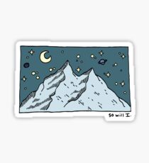 Also werde ich (dunkel) Sticker