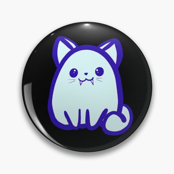 Item preview, Fanged Kitty (Blue) designed and sold by makell-creates.