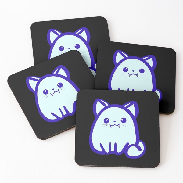 Item preview, Fanged Kitty (Blue) designed and sold by makell-creates.