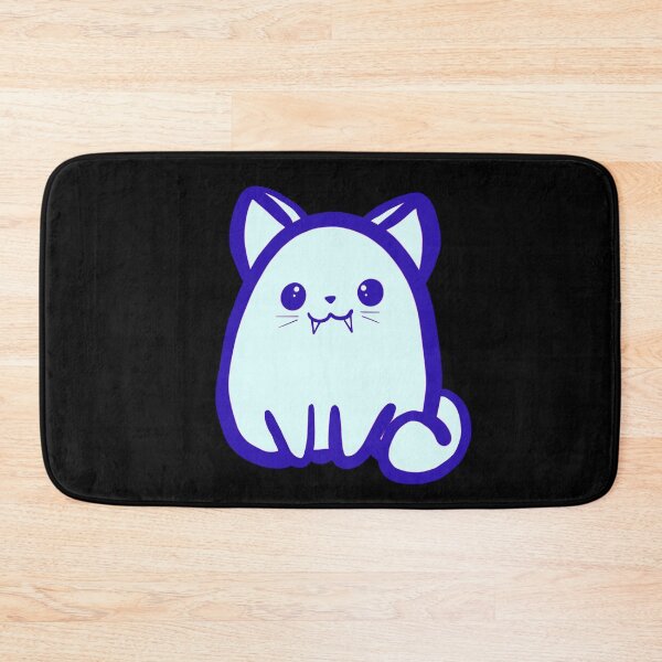 Item preview, Fanged Kitty (Blue) designed and sold by makell-creates.
