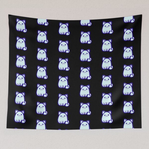 Item preview, Fanged Kitty (Blue) designed and sold by makell-creates.