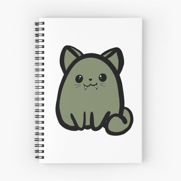Item preview, Fanged Kitty (Green) designed and sold by makell-creates.