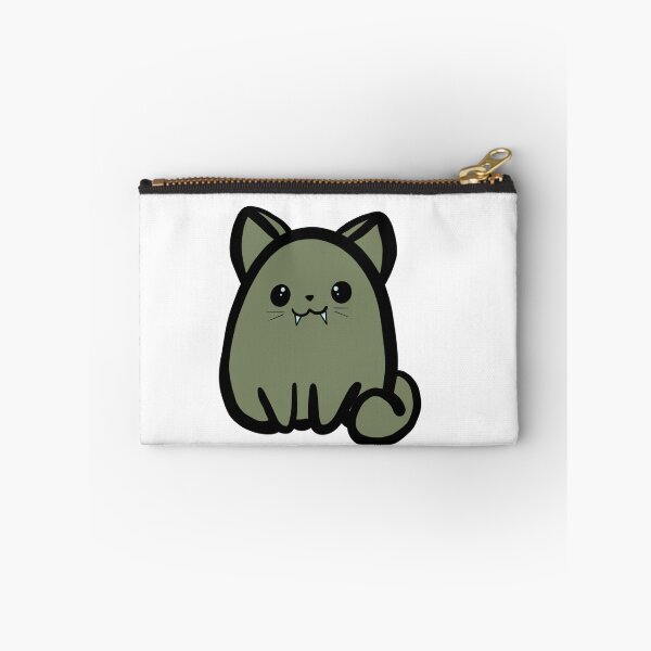 Item preview, Fanged Kitty (Green) designed and sold by makell-creates.