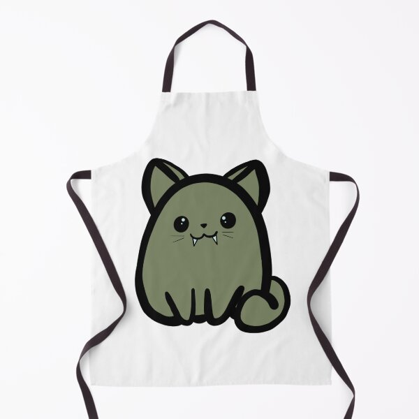 Item preview, Fanged Kitty (Green) designed and sold by makell-creates.