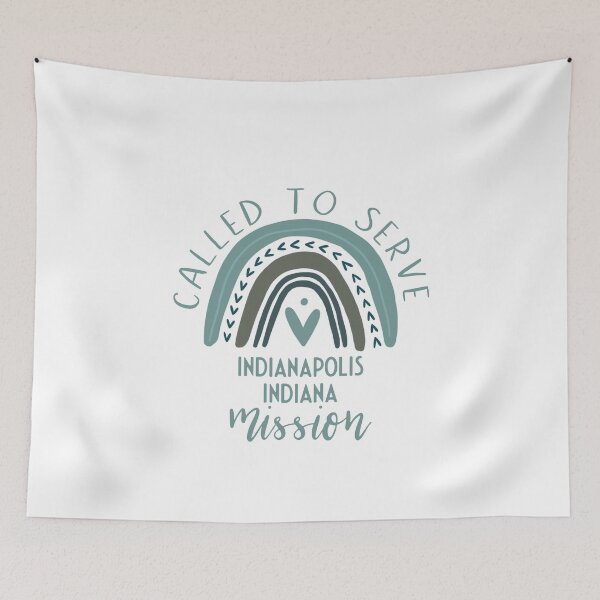 Item preview, Called to Serve - Indianapolis Indiana - Boho Rainbow Missionary Gift designed and sold by brizodesign.