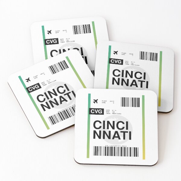 Item preview, Cincinnati Boarding Pass designed and sold by RabbitK.