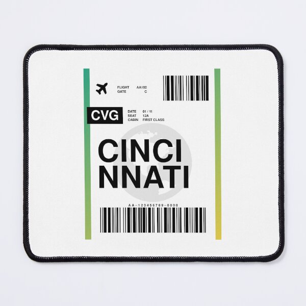 Item preview, Cincinnati Boarding Pass designed and sold by RabbitK.