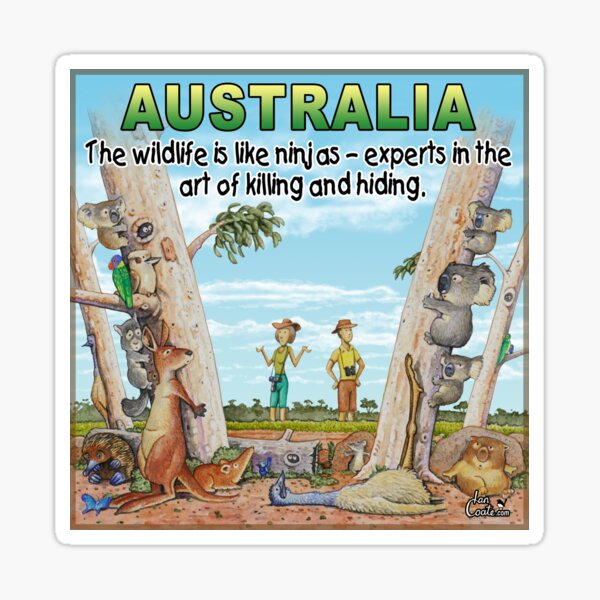 Aussie Moments - Australia Animals Sticker