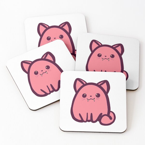 Item preview, Fanged Kitty (Pink) designed and sold by makell-creates.