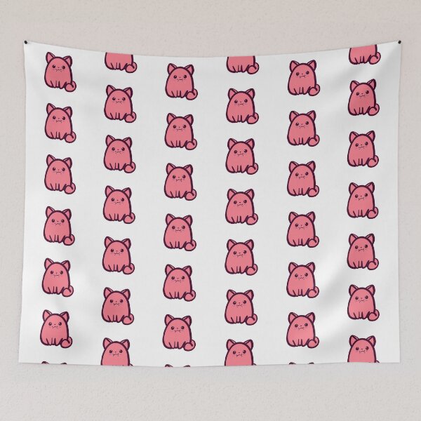 Item preview, Fanged Kitty (Pink) designed and sold by makell-creates.