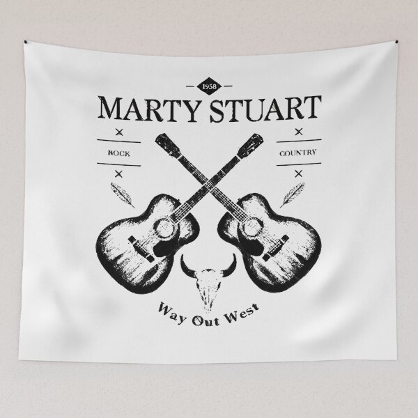 Item preview, Marty Stuart Acoustic Guitar Vintage Logo designed and sold by mcfallalainefx.
