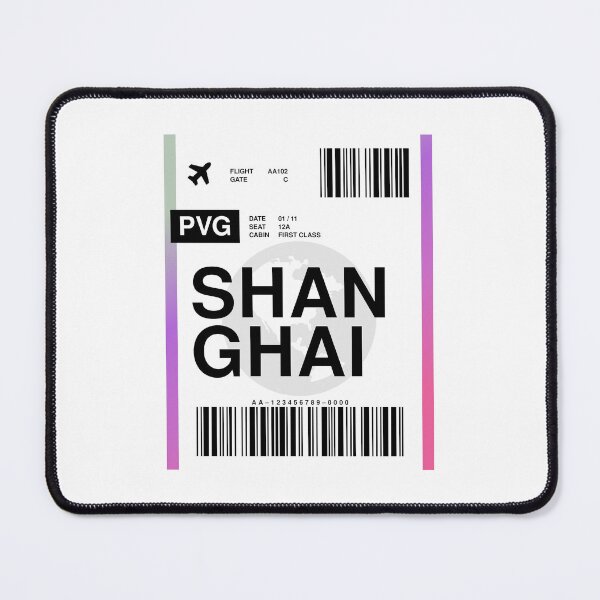 Item preview, Shanghai Boarding Pass designed and sold by RabbitK.