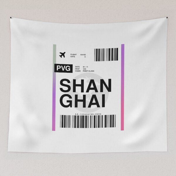 Item preview, Shanghai Boarding Pass designed and sold by RabbitK.