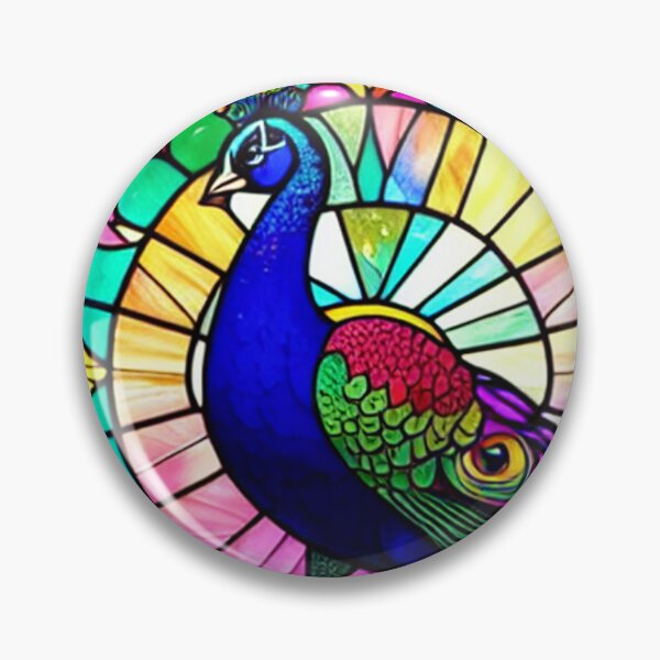 Item preview, Stained Glass Peacock designed and sold by shakespeare1212.