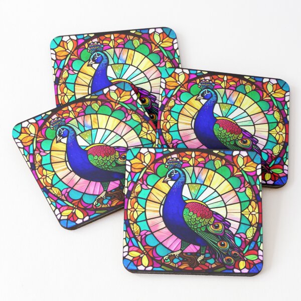 Item preview, Stained Glass Peacock designed and sold by shakespeare1212.