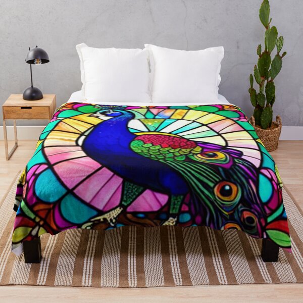 Item preview, Stained Glass Peacock designed and sold by shakespeare1212.